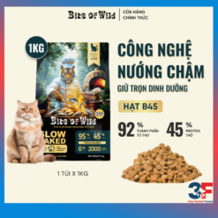 Thức Ăn Cho Mèo Bite Of Wild B45 Gói 1KG, 45% Độ Đạm, Không Chứa Ngũ Cốc, Cho Mèo Mọi Lứa Tuổi