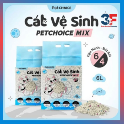 Cát Mèo Đậu Nành Mix Đất Sét PetChoice 6L/2KG, Cát Vệ Sinh Cho Mèo