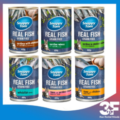 [Mua nhiều giảm giá] Pate Snappy Tom Lon 400g Real Fish Dành Cho Mèo Snappy Tom 400g