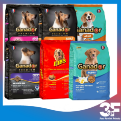 [10kg-20kg] Thức Ăn Hạt Cao Cấp Dành Cho Chó Ganador Nhiều Vị Bao Xá