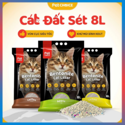 [15L/7.6kg] Cát Đất Sét Petchoice Dành Cho Mèo, Khử Mùi, Ít Bụi, Siêu Vón Cục, Cát Vệ Sinh Cho Mèo